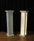 Wood Column w/lights, 48"